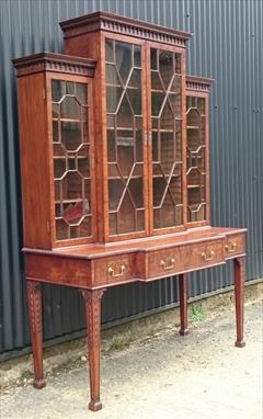 1790 Antique Secretaire Bookcase 59w surface 60¼w cornice 74h 24d max 5.JPG